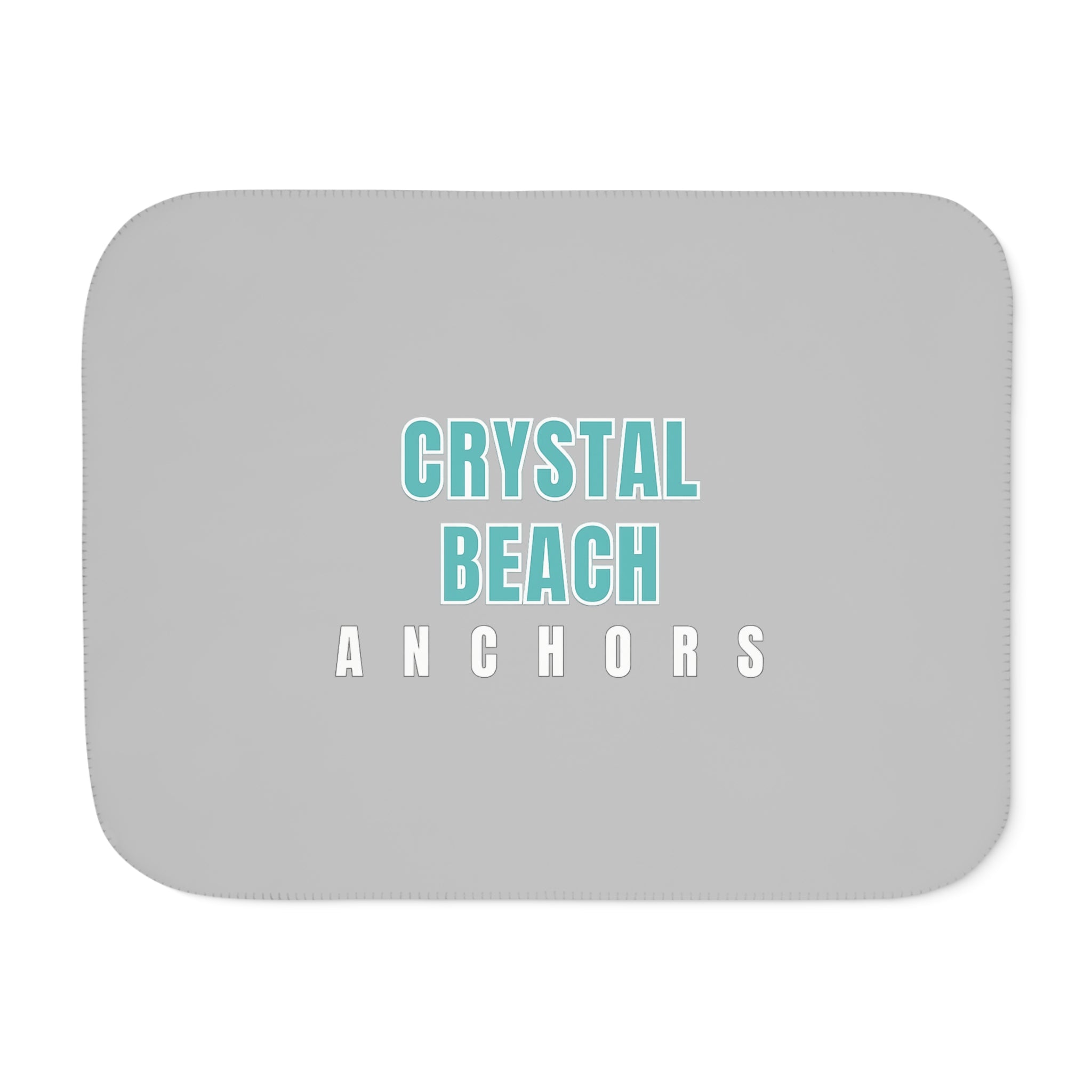 Crystal Beach Anchors Sherpa Blanket