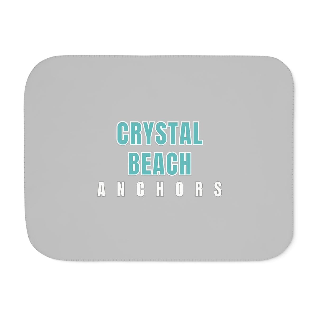 Crystal Beach Anchors Sherpa Blanket